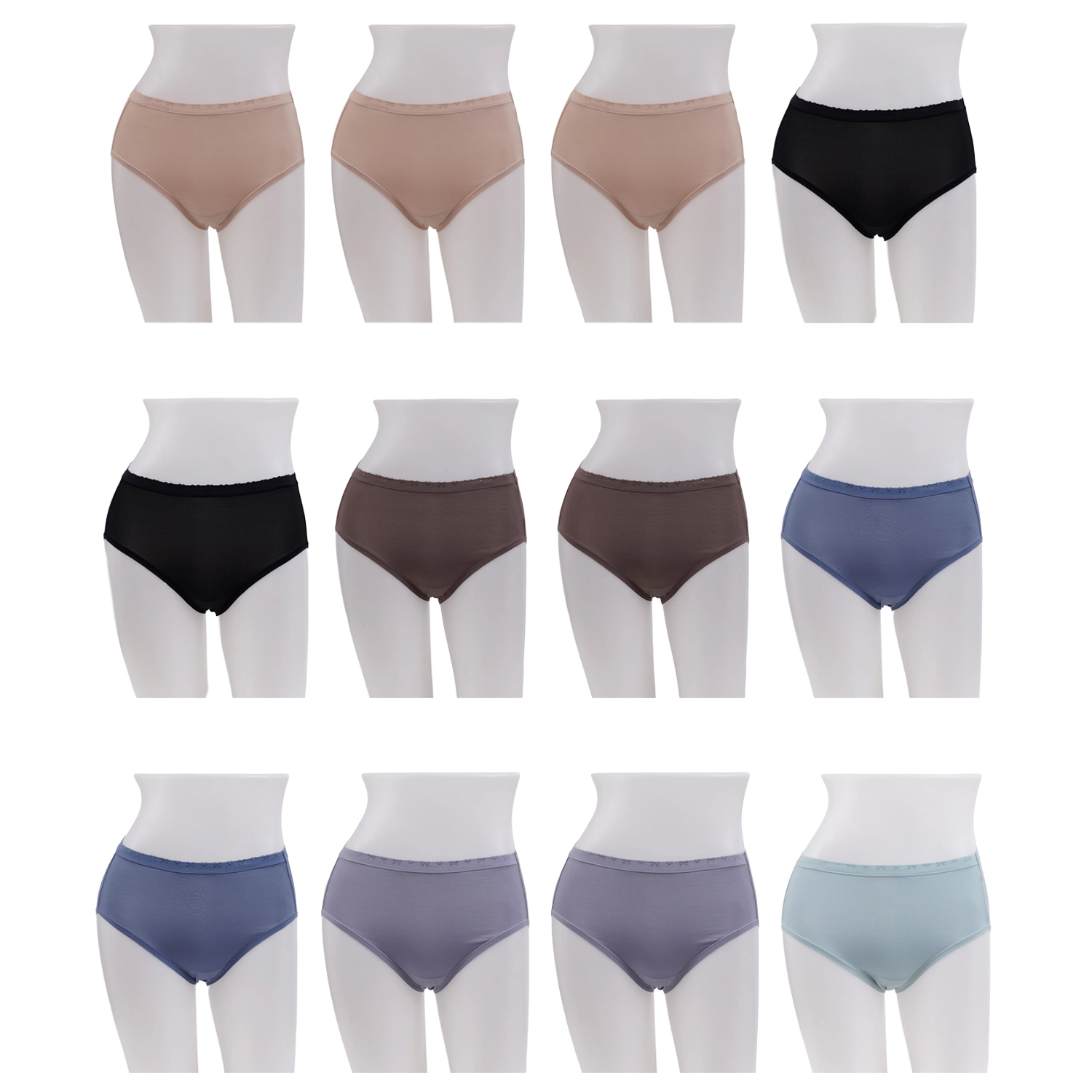 วาโก้ เซตกางเกงใน Wacoal Daily Short Panty 12 ตัว 6 สี