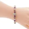 โรฮาน ซิลเวอร์ แอนด์ สโตน สร้อยข้อมือหยกและแอเมทิสต์ ประดับจี้พระแม่ลักษมีและตัวโอม ตัวเรือนเงิน925