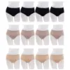วาโก้ เซตกางเกงใน Wacoal Seamless Panty รูปแบบครึ่งตัว 12 ตัว 3 สี (ดำ 4/เนื้ออมน้ำตาลแดง 4 /เนื้อ 4)
