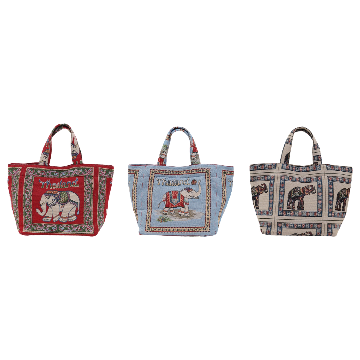 เมรากิ กระเป๋าถือ HIYORI BAG THAI COLLECTION ลายช้าง
