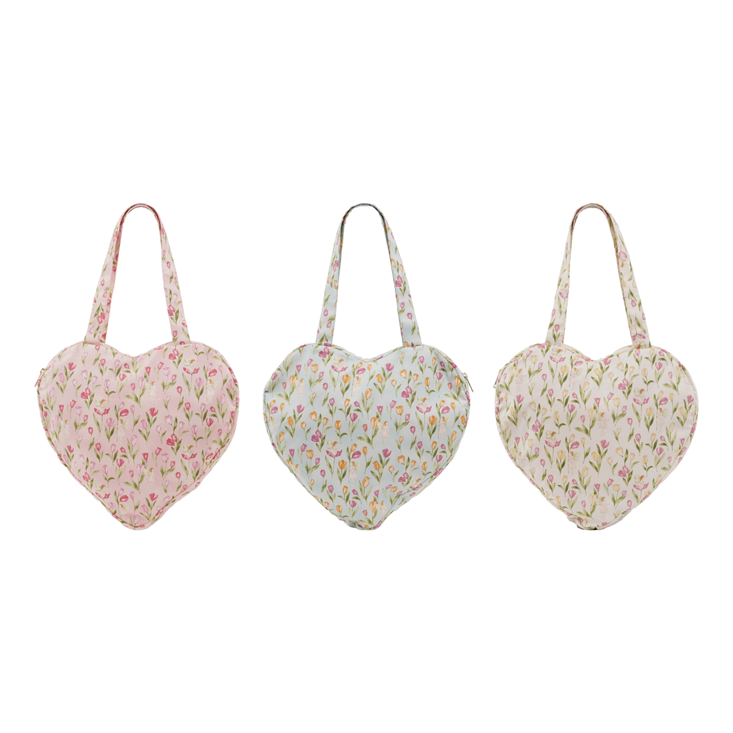 เมรากิ กระเป๋าถือรูปหัวใจ LOVELY HEART BAG ลวดลายดอกทิวลิป