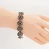 ไลลา จิวเวลลี่ สร้อยข้อมือเงิน925 ประดับมาร์คาไซต์และทับทิม