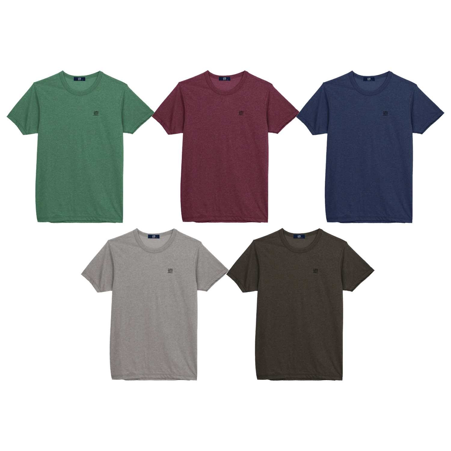 แอร์โร่ ไลต์ เซตเสื้อยืดคอกลม แขนสั้น 5 ตัว 5 สี