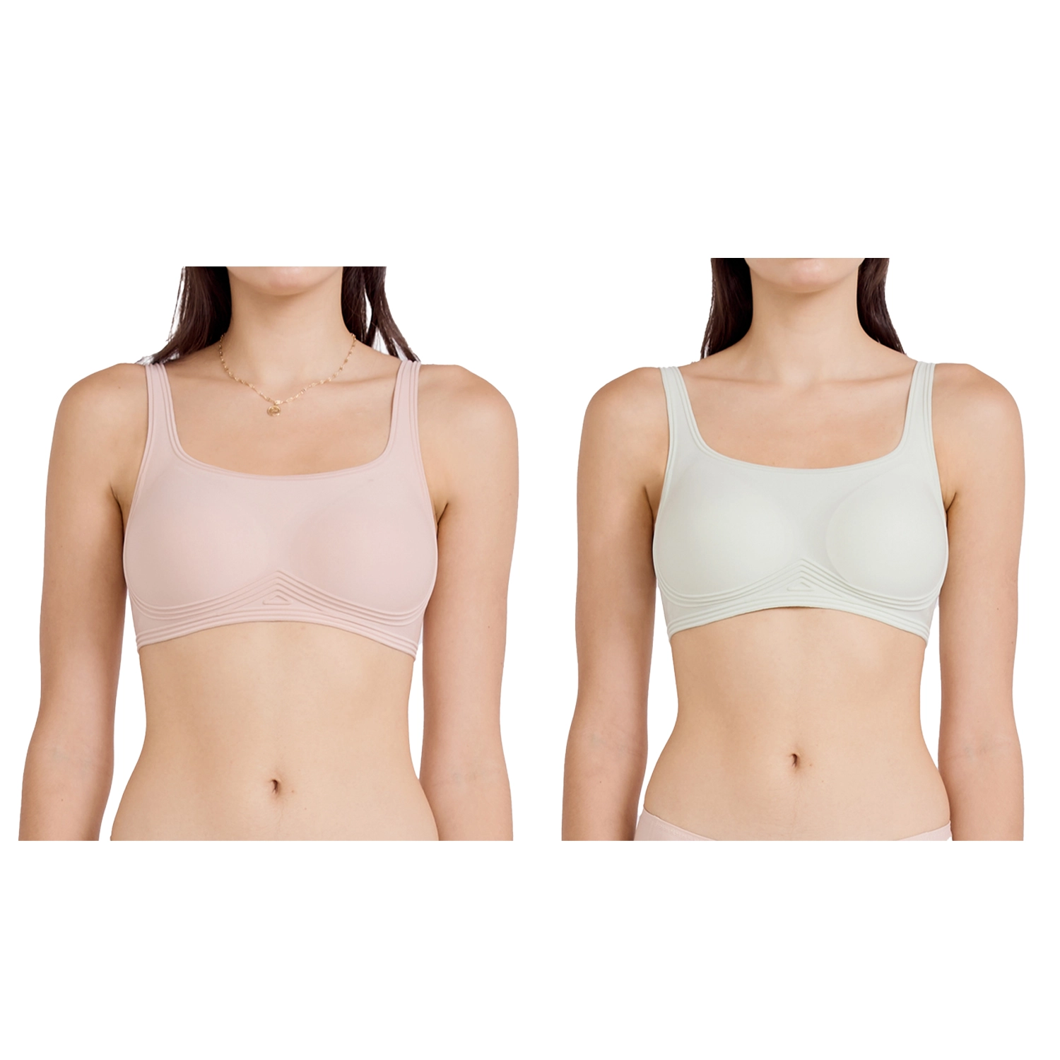 วาโก้ เซตเสื้อชั้นในไร้โครง Smooth Bra 2 ตัว 2 สี