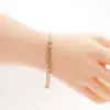ยูนิช สร้อยข้อมือเงิน925  ชุบทอง14K  ประดับเพชรสีขาว