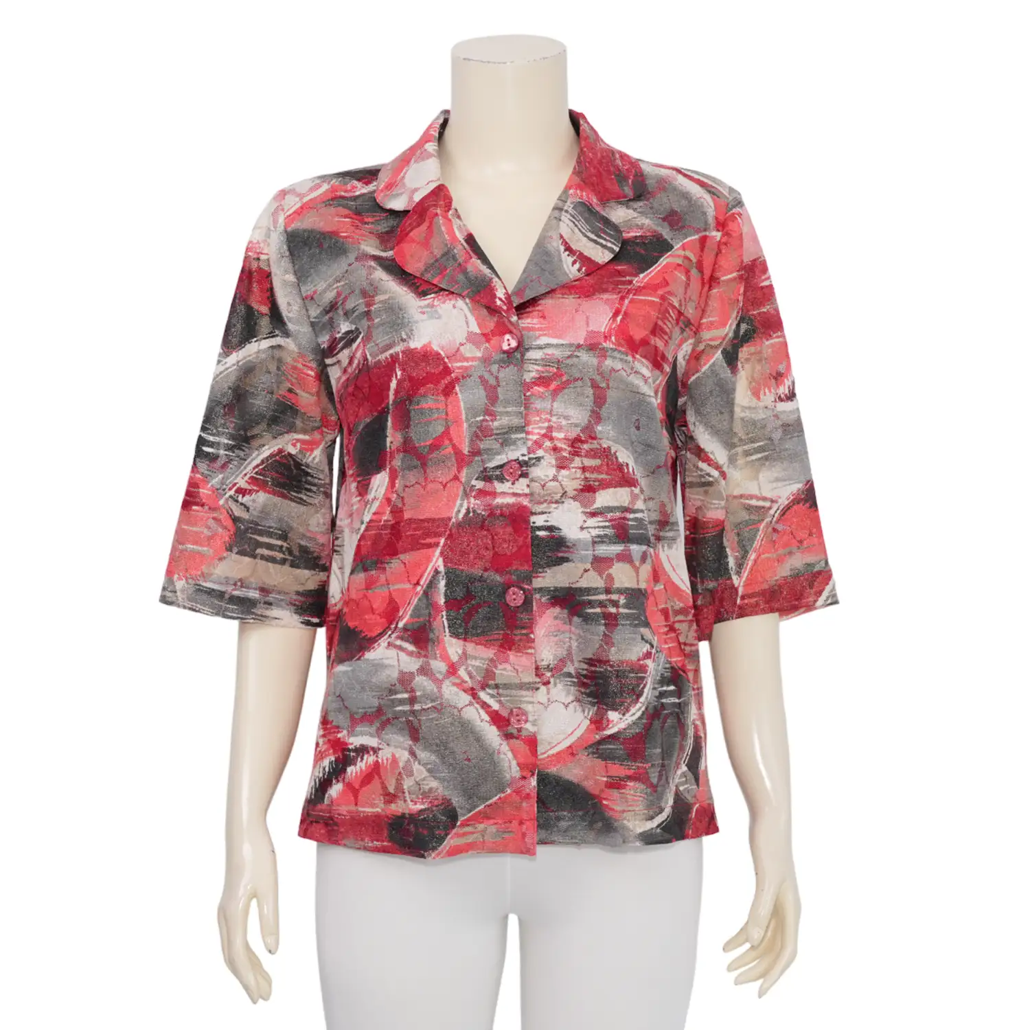 อาลิย่า เสื้อเชิ้ต แขน 3 ส่วน ผ้าลูกไม้ราเชล