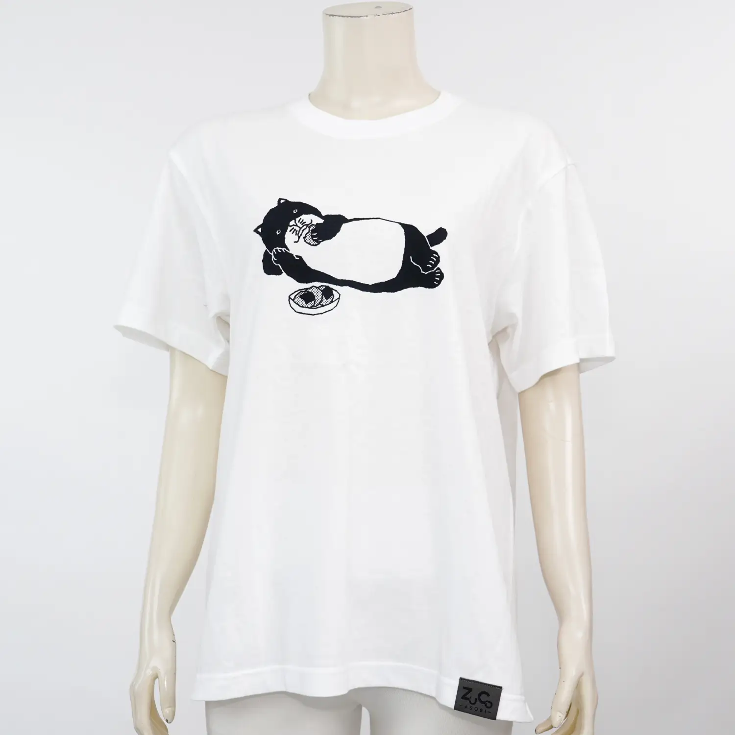 ไคโตะ เสื้อยืด Neko Ossan ลุงเหมียวนอนกลิ้ง