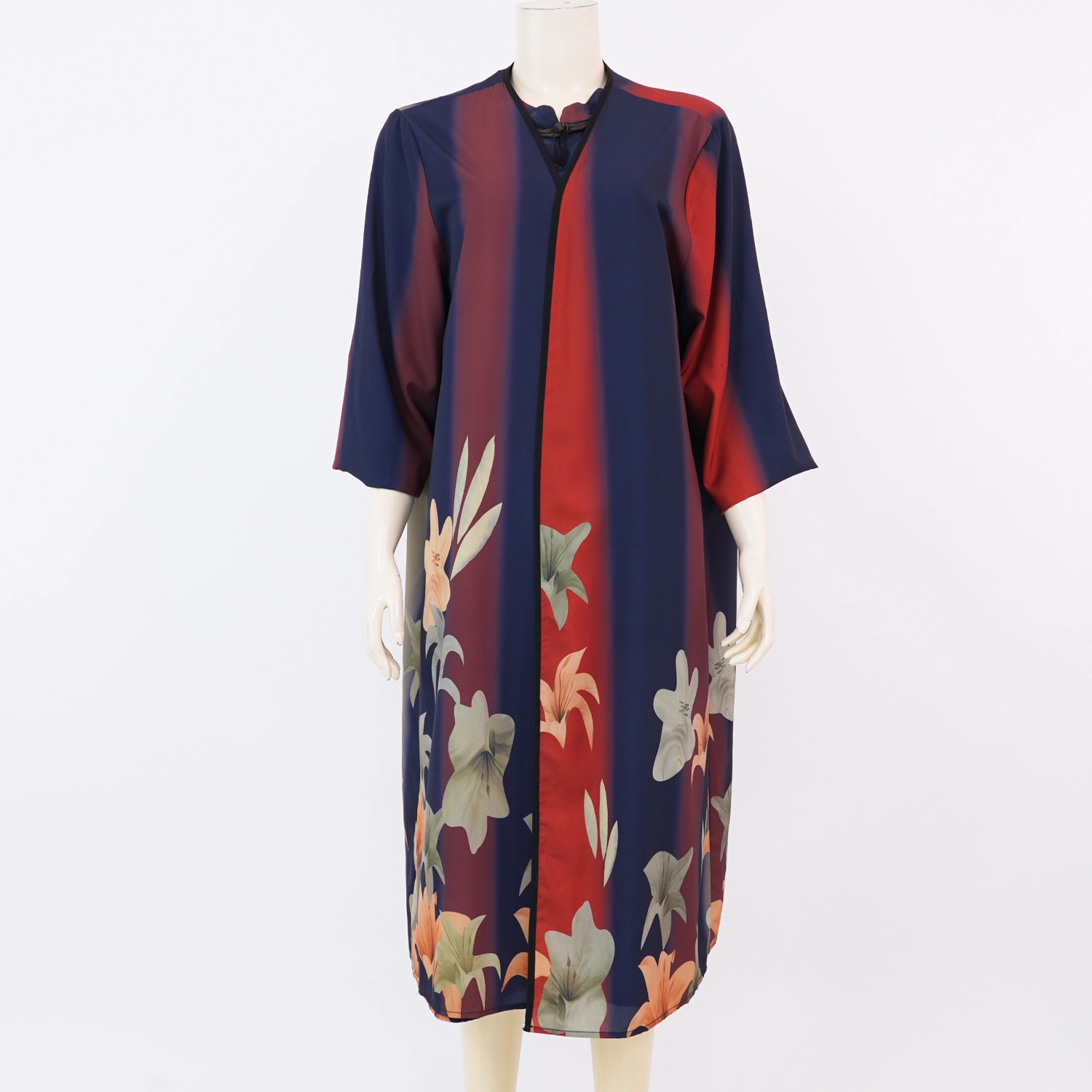 เซอร์ซี เกรส เดรสแขนกุด พร้องแสื้อคลุมแขนยาว พิมพ์ลายดอกไม้