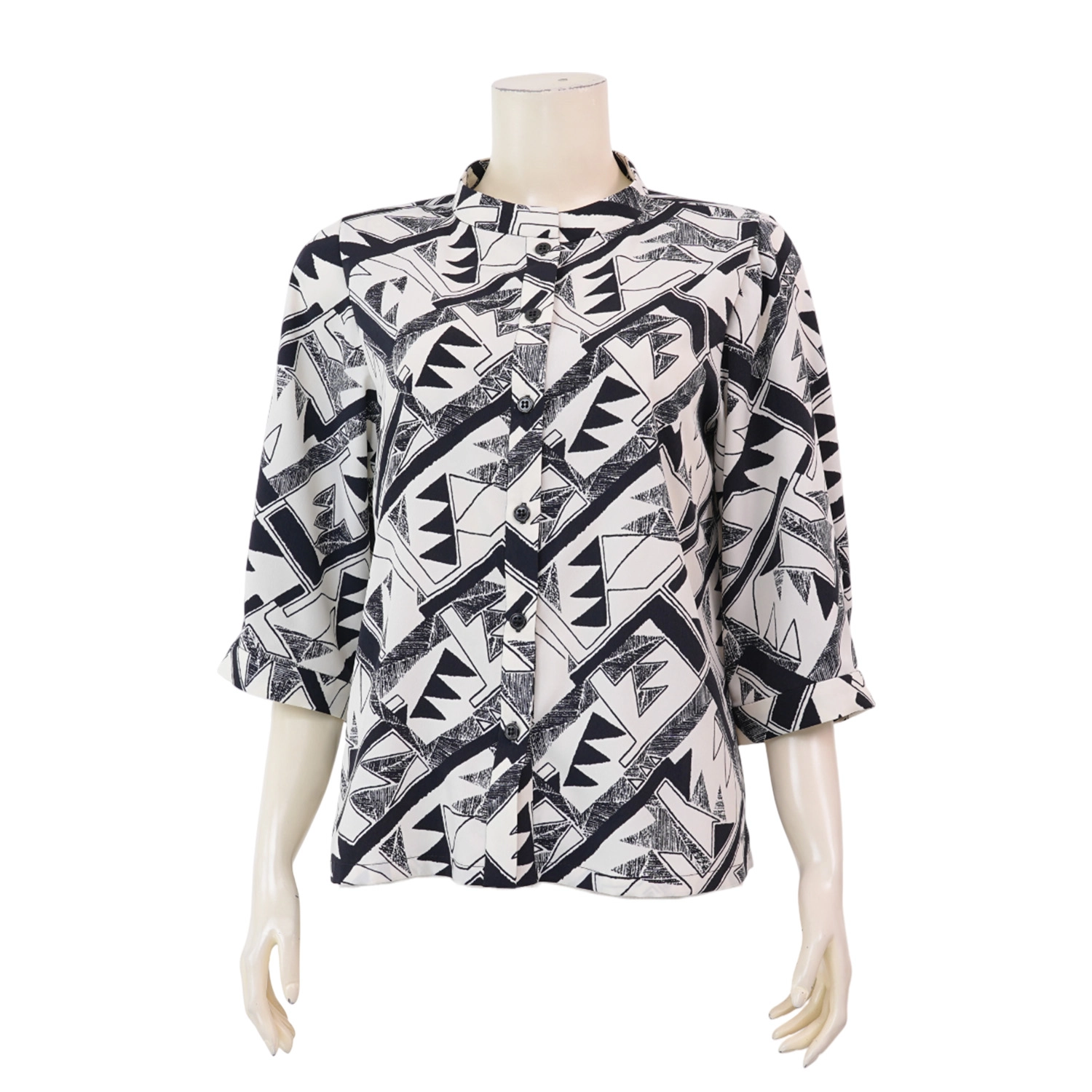 เรอ๊อง เสื้อเบลาส์คอปาด แขนยาว 4 ส่วน ผ้าพีชสกิน