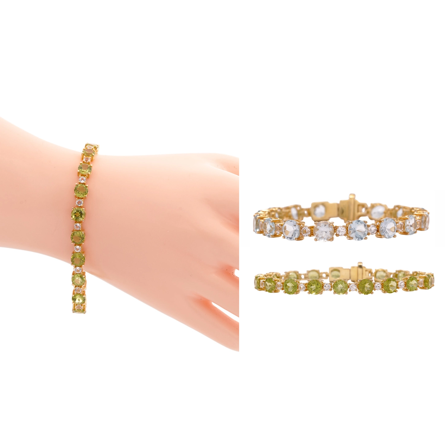 ลูเซียร์ เพิร์ล สร้อยข้อมือเงิน925 ชุบทอง18K