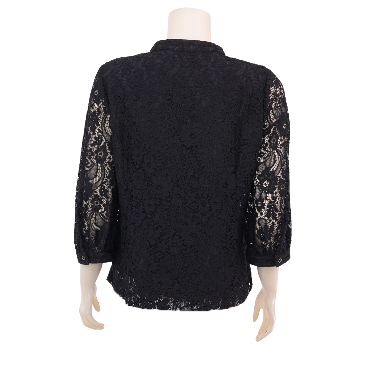 มินนะ เสื้อคอจีน แขนพองยาว 5 ส่วน ผ้าลูกไม้ - Image 3