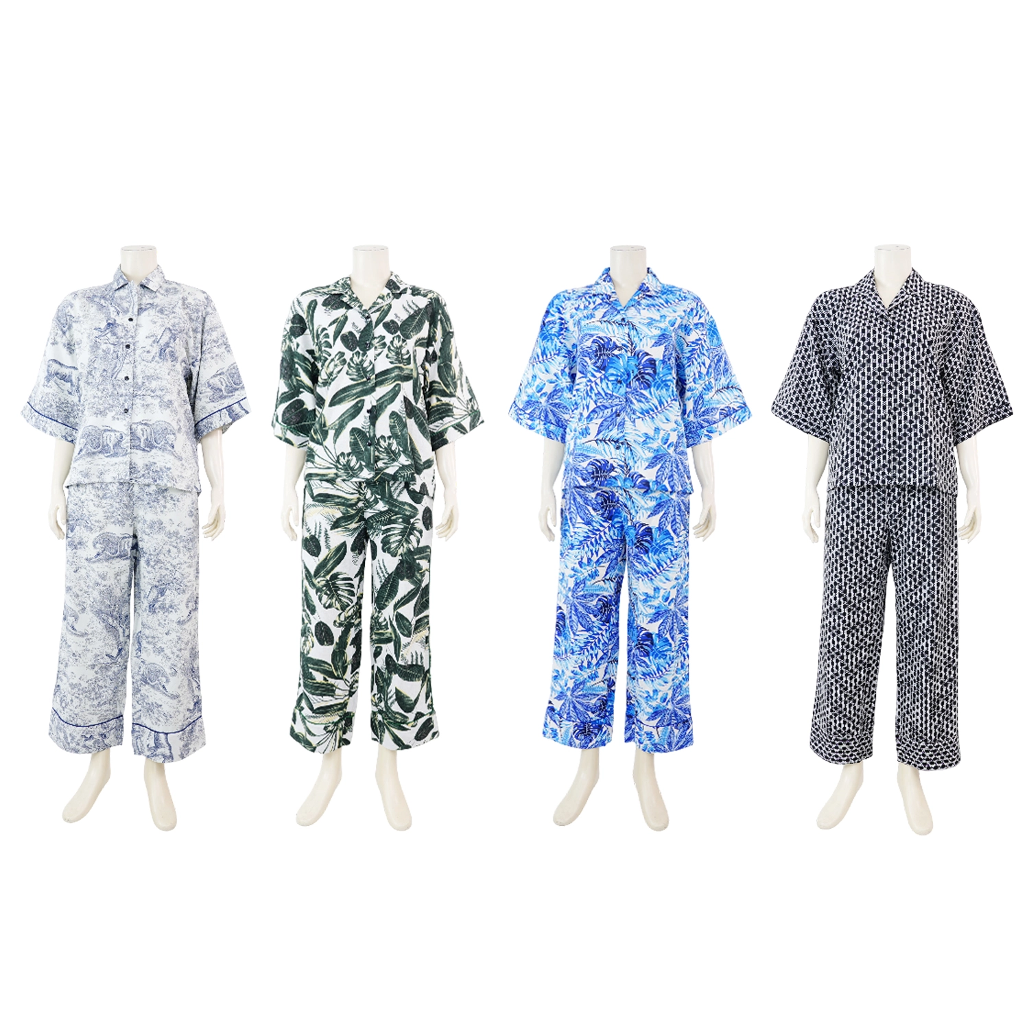 จิณณ์ณิชา ซิกเนเจอร์ เชตเสื้อคอปกแขน 3 ส่วน และกางเกงขายาว
