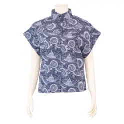จิณณ์ณิชา ซิกเนเจอร์ เสื้อคอปก แขนสั้นทรงแขนก้วาง - Image 3