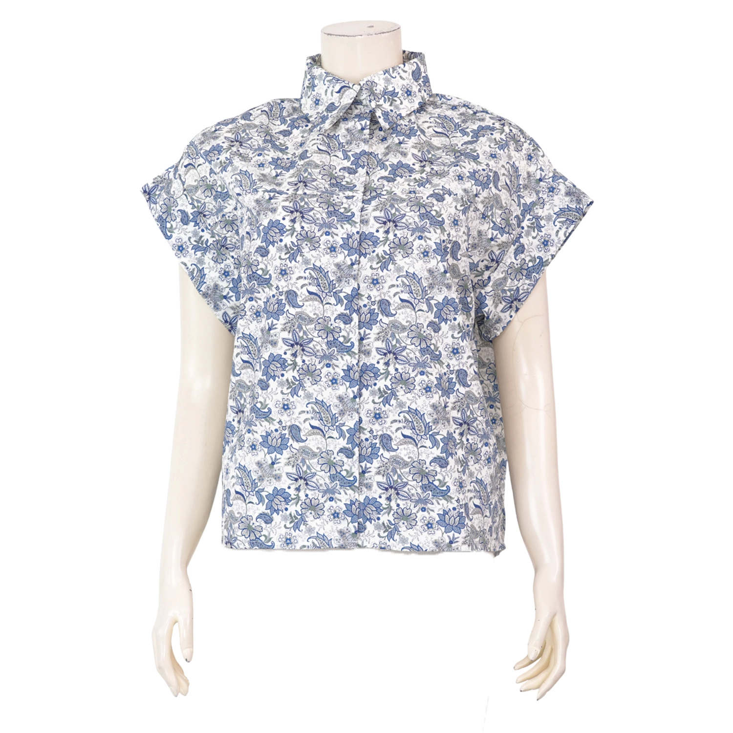 จิณณ์ณิชา ซิกเนเจอร์ เสื้อคอปก แขนสั้นทรงแขนก้วาง - Image 5