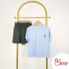 บีมี เซตชุดนอนสีฟ้า เสื้อคอกลม แขนสั้น และกางเกงขาสั้น