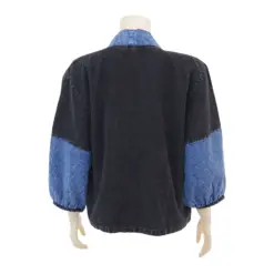 สยาม เทคซไทล เสื้อคลุมสไตล์ญี่ปุ่น แขนยาว ผ้าพื้นเมืองปะดอก  ลายล้านนา  - Image 3