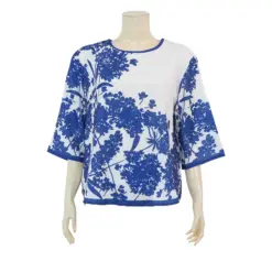 เซอร์ซี เกรส เสื้อเบลาส์คอกลม แขนทรงกระบอกกว้าง พิมพ์ลายดอกไม้ - Image 2