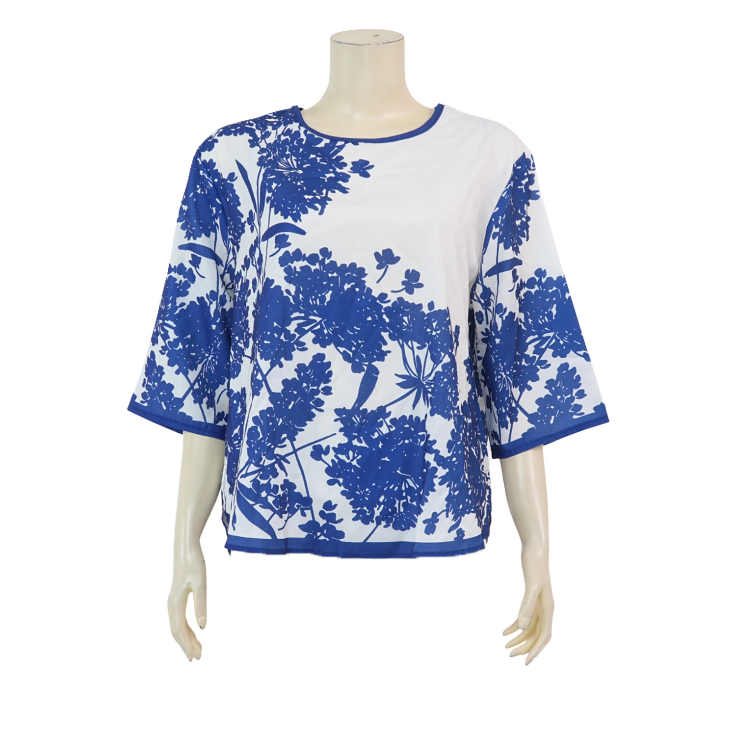 เซอร์ซี เกรส เสื้อเบลาส์คอกลม แขนทรงกระบอกกว้าง พิมพ์ลายดอกไม้ - Image 2