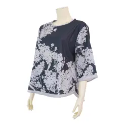 เซอร์ซี เกรส เสื้อเบลาส์คอกลม แขนทรงกระบอกกว้าง พิมพ์ลายดอกไม้ - Image 4
