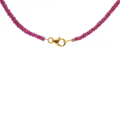 อนิล บีด สร้อยคอทับทิม ตัวล็อกเงิน925 ชุบทอง18K - Image 3