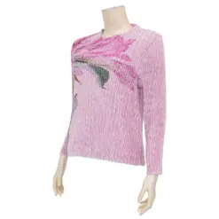 ควีนนาร์ บูติค เสื้อเบลาส์คอกลม แขนยาว ลายดอกไม้ - Image 6