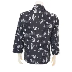 อะมอเร่ เสื้อคอปก  แขนกระบอกยาว 4 ส่วน พิมพ์ลายดอกไม้ - Image 3