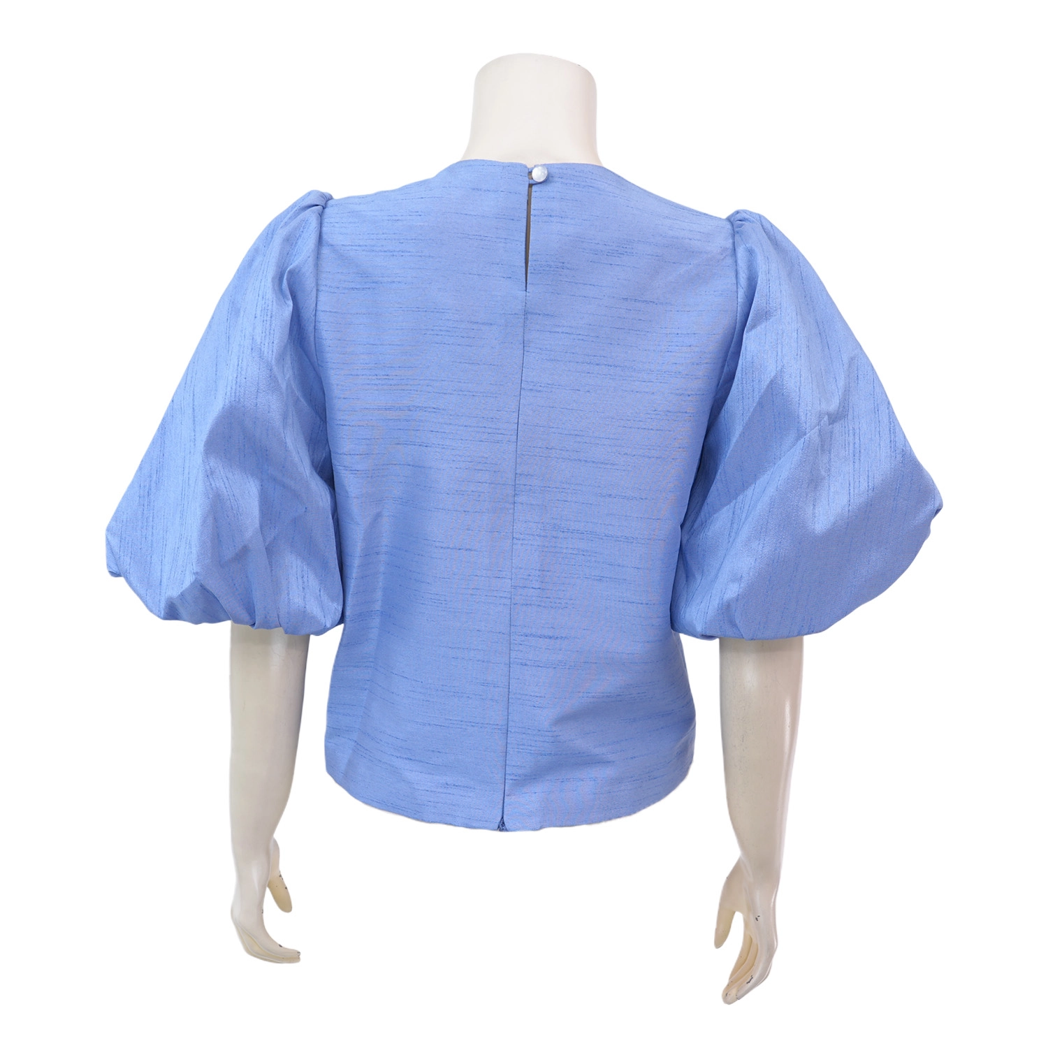 ณ นาวัง เสื้อเบลาส์คอกลม แขนสั้น ทรงบอลลูน ผ้าไหม - Image 7