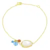 สร้อยข้อมือเงิน925 ชุบทอง18K