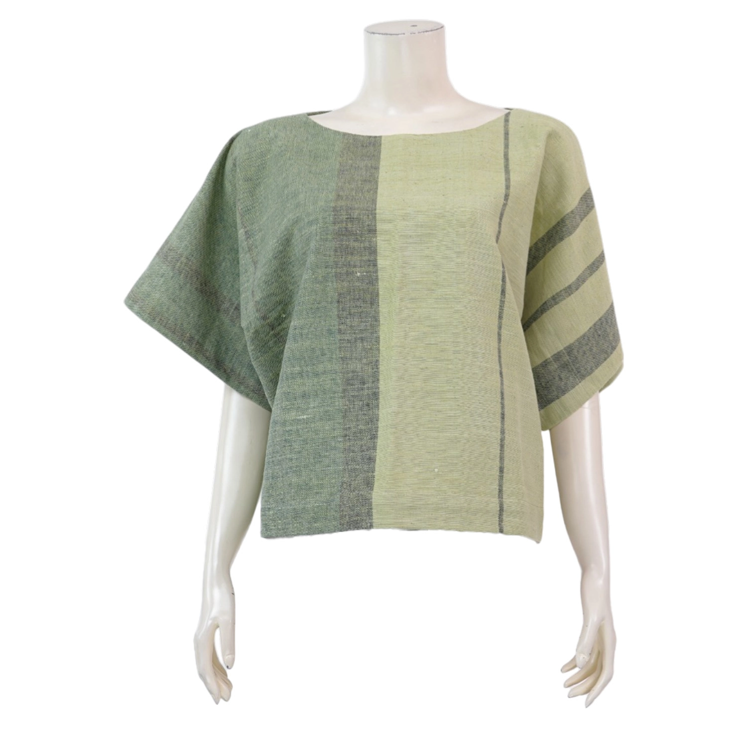 ห่ม สตูดิโอ เสื้อเบลาส์คอปาด แขนสั้นทรงแขนกว้าง - Image 5