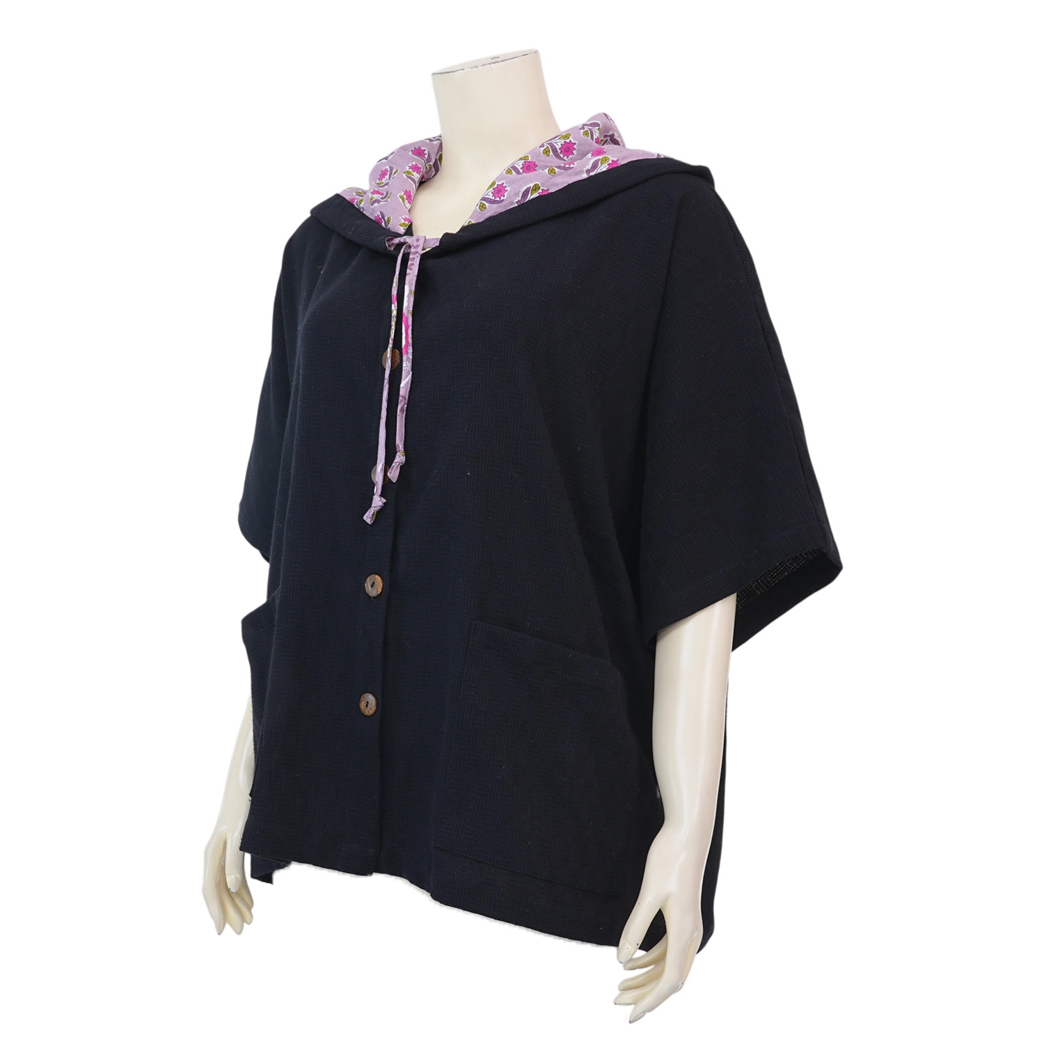 สยาม เทคซไทล เสื้อคลุม แขนสั้น สไตล์เสื้อฮู้ด - Image 5
