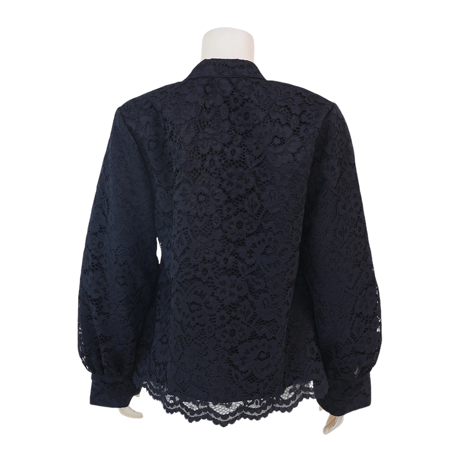 เซ้าท์ แฟบริค เสื้อคอจีนแขนยาว ผ้าลูกไม้ญี่ปุ่น - Image 3