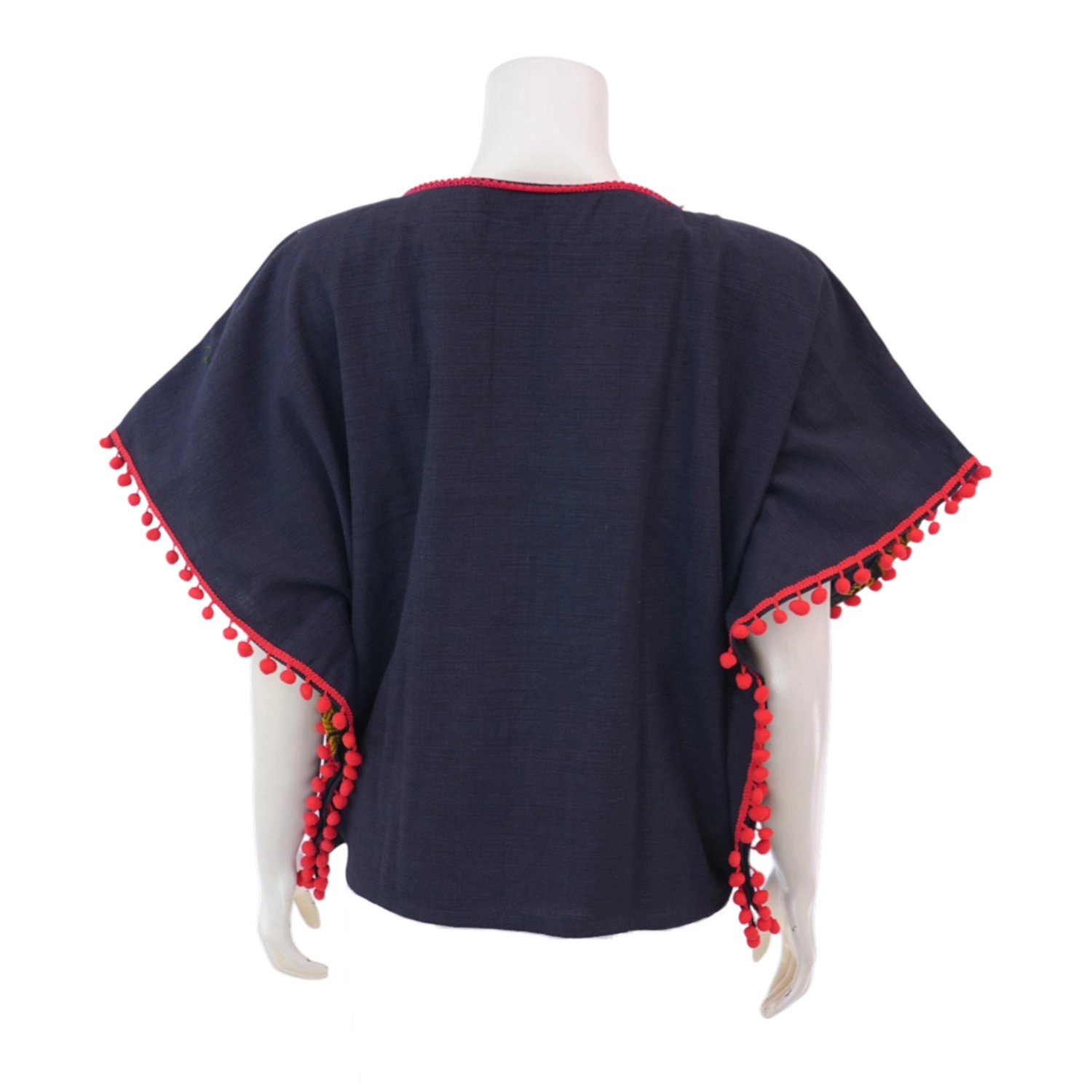 อินทนิล เชียงใหม่ เสื้อค้างคาวผ้าฝ้าย ปักมือ ลายกวางลัดดา - Image 3
