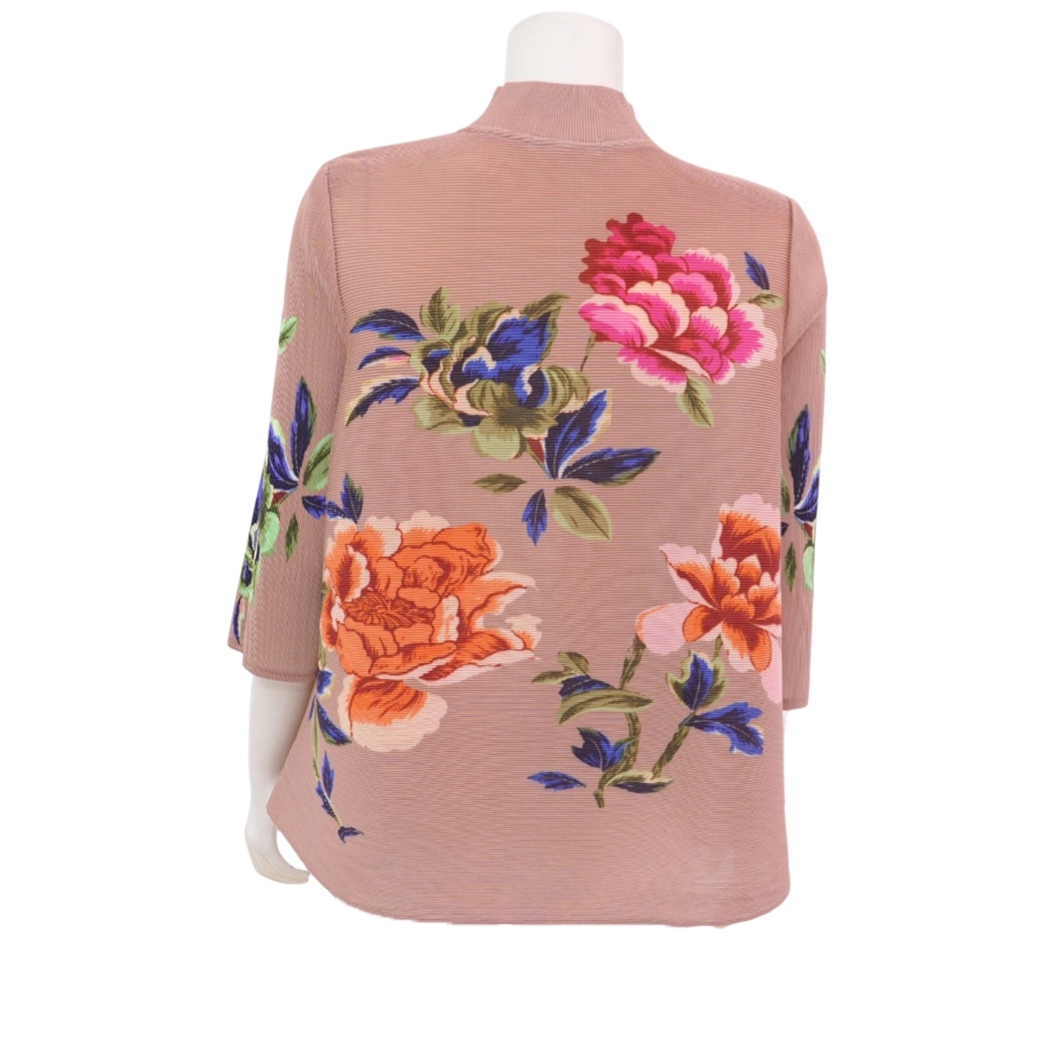 ควีนนาร์ บูติค เสื้อคอจีน แขนยาว 4 ส่วน ลายดอกไม้ - Image 5