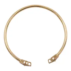 ยูนิช กำไลข้อมือเงิน925  ชุบทอง14K  ประดับเพชรสีฟ้า - Image 2