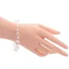 ลักษ์ มงคล สร้อยข้อมือครัสตัลใส แกะสลักบทสวดจีน