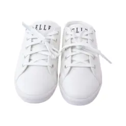 แอล รองเท้าผ้าใบเปิดส้น  รุ่น ELNC102 สีขาว - Image 5