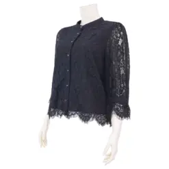 มินนะ เสื้อคอจีน แขนพองยาว 5 ส่วน ผ้าลูกไม้ลายเชิง - Image 2