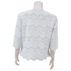 เอ๊ะ จัง เสื้อคอปาด แขนยาว 3 ส่วน  ผ้าลูกไม้แฟนซี - Image 3
