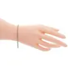 รัสเซลล์ แฟมิลี่ สร้อยข้อมือเงิน925 แบบเทนนิส  ประดับมรกต