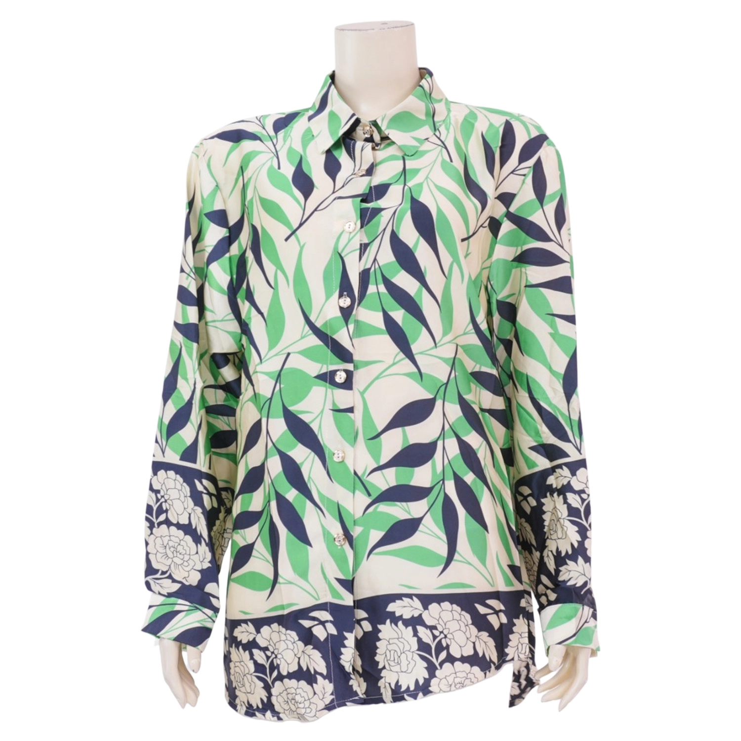 จิณณ์ณิชา ซิกเนเจอร์ เสื้อคอปกแขนยาว ผ้าซิลก์ซาติน - Image 3