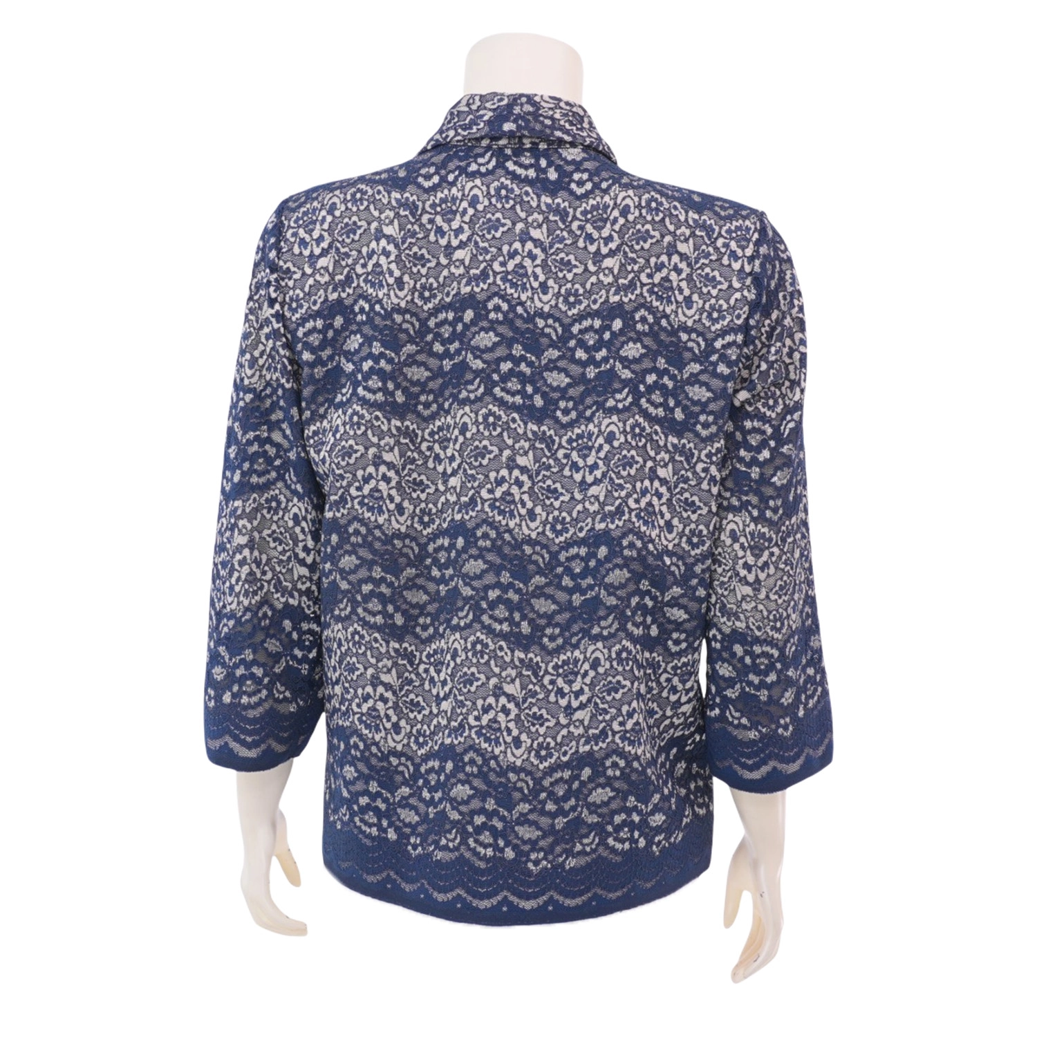 อาลิย่า เสื้อคอปกกล้วย แขนยาว 4 ส่วน ผ้าลูกไม้ฮันน่า - Image 3