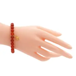เทพ เทวา สโตน สร้อยข้อมือคาร์เนเลียน พร้อมจี้เทพฮินดู เงิน925 ชุบทอง18K - Image 3