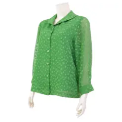 อะมิร่า เสื้อคอปก  แขนยาวทรงกระบอก ผ้าชีฟองอุรากีรี่ - Image 2
