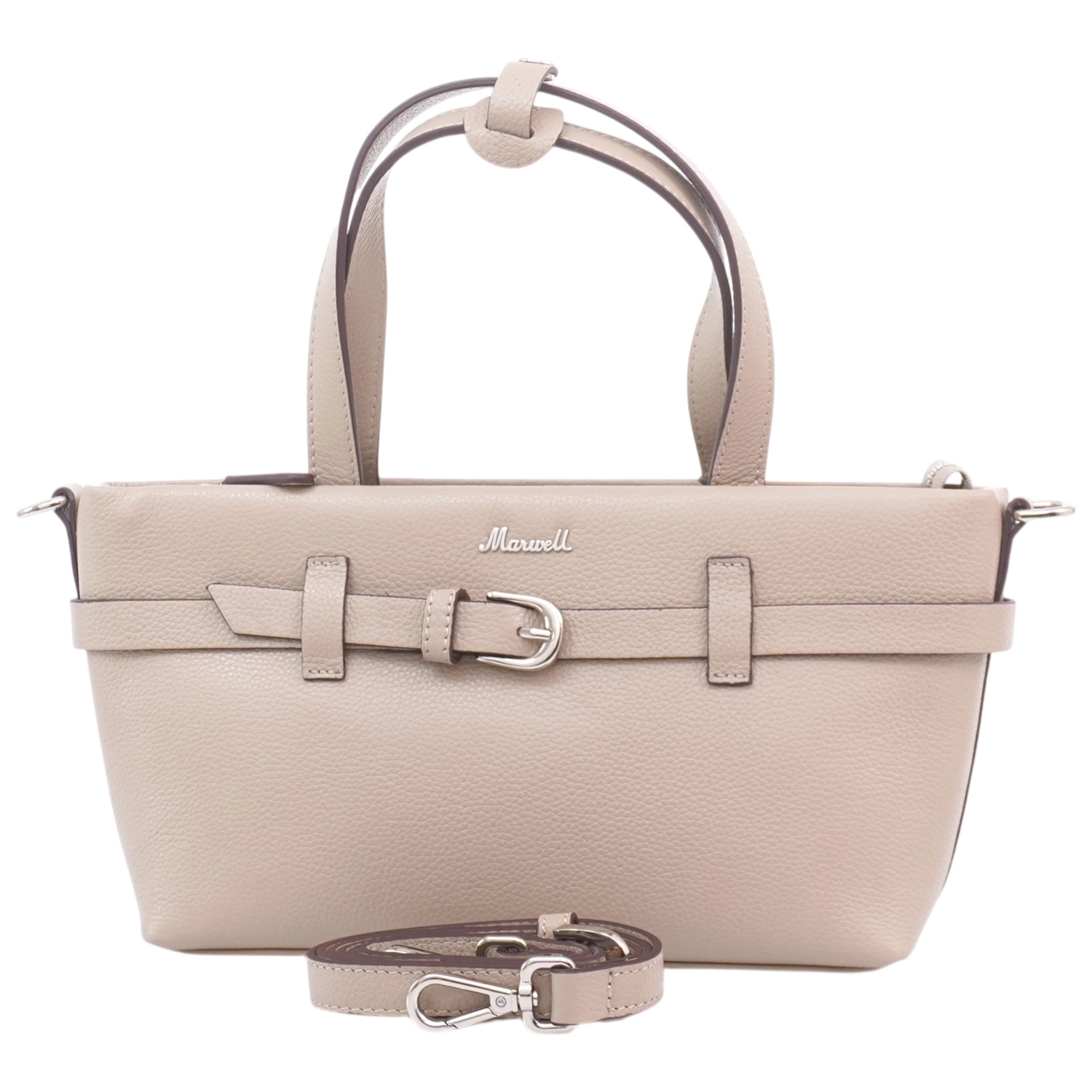 มาร์เวล กระเป๋าถือหนังวัวแท้ BUSKET HANDBAG - Image 4