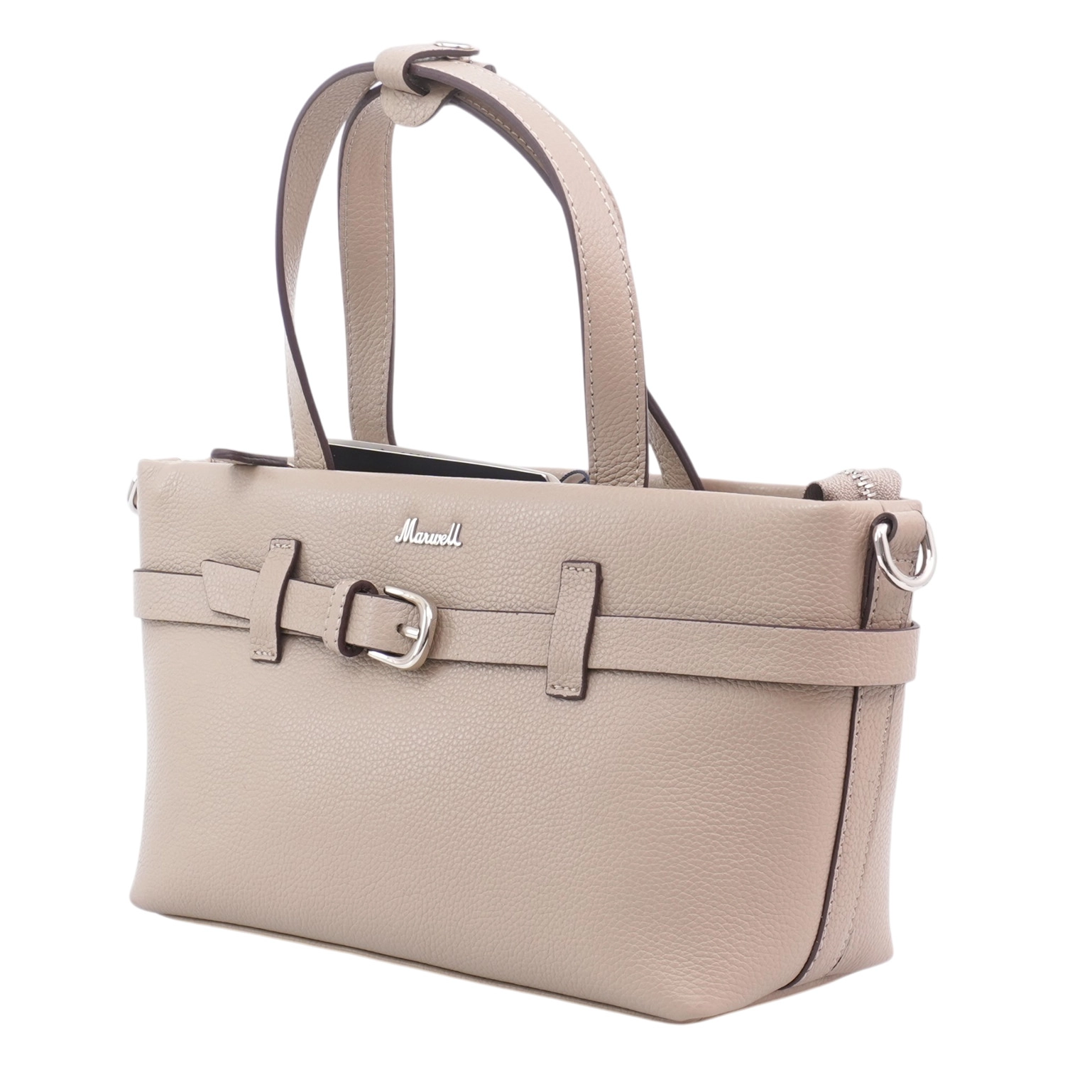 มาร์เวล กระเป๋าถือหนังวัวแท้ BUSKET HANDBAG - Image 6