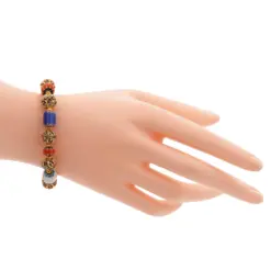 ลักษ์ มงคล สร้อยข้อมือหินธิเบต ประดับมาร์คาไซต์ - Image 2