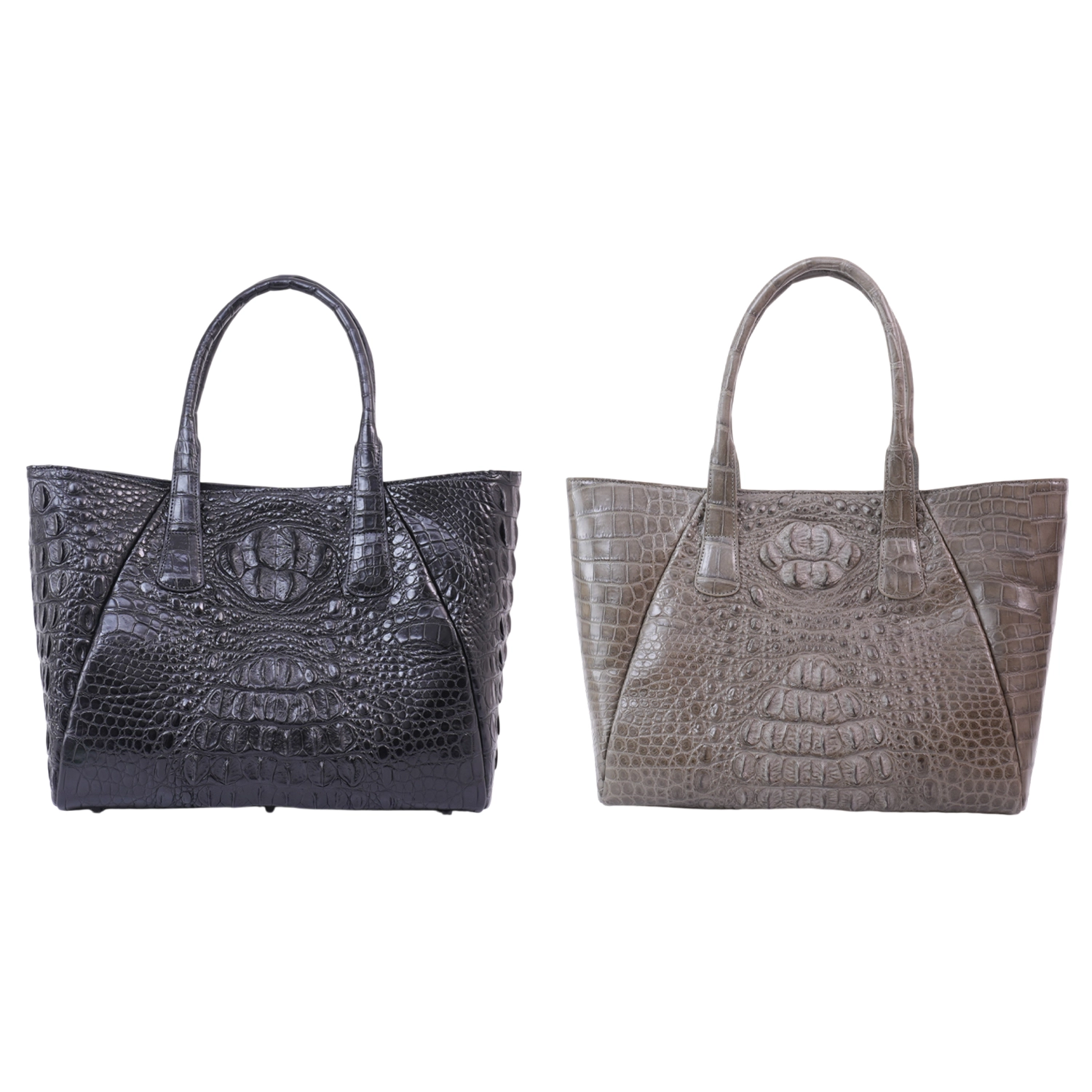 ริเวอร์ กระเป๋าโททหนังกระดูกจระเข้ รุ่น SABLE CROC TOTE