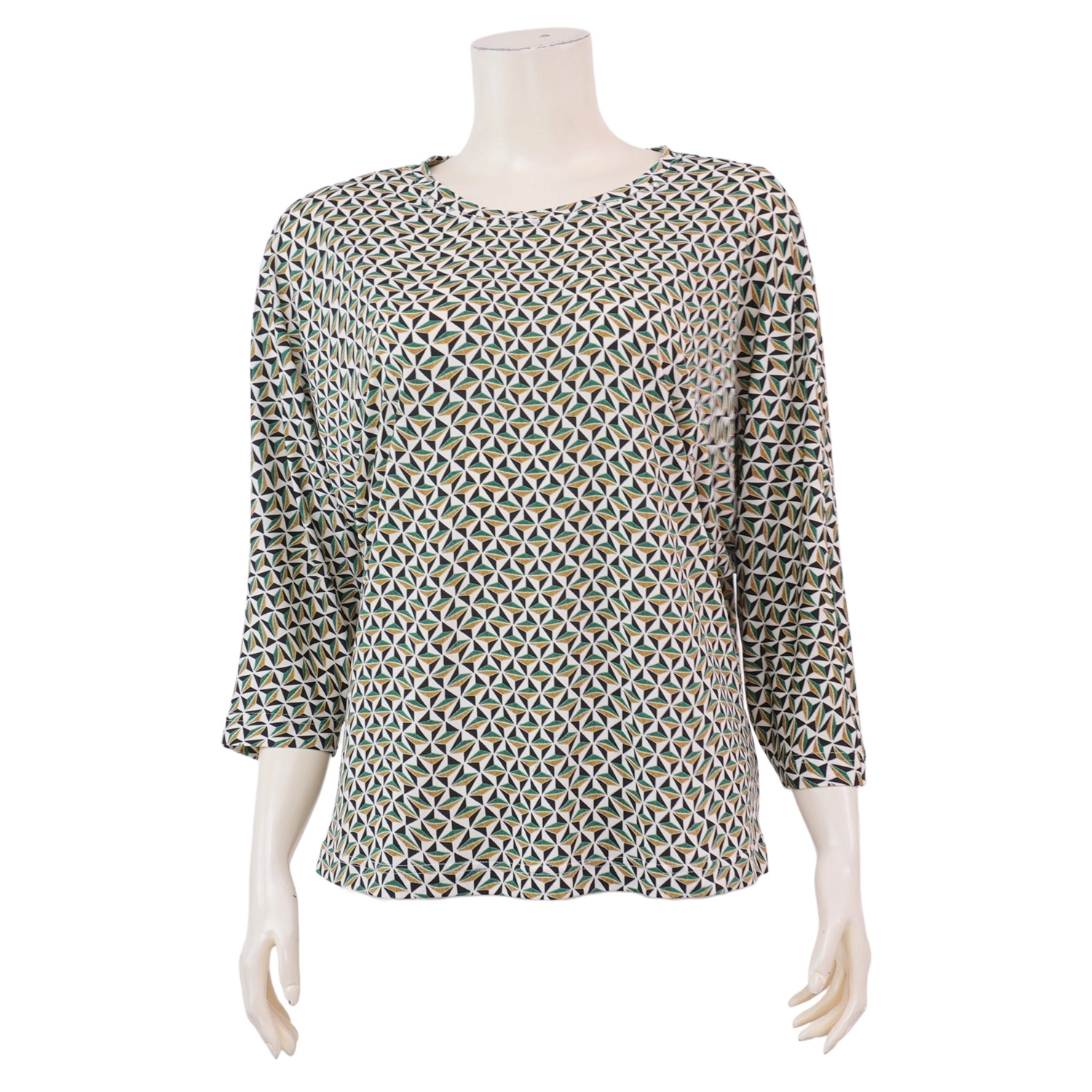เอ็มเคเค เสื้อเบลาส์คอปาด แขนยาวทรงปีกค้างคาว ผ้ายืดเวเนเซีย - Image 2