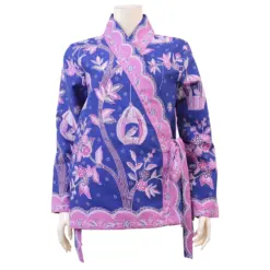 เซ้าท์ แฟบริค เสื้อผ้าปาเต๊ะ คอวี แขนยาว สไตล์เสื้อฮันบก - Image 3