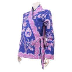 เซ้าท์ แฟบริค เสื้อผ้าปาเต๊ะ คอวี แขนยาว สไตล์เสื้อฮันบก - Image 4